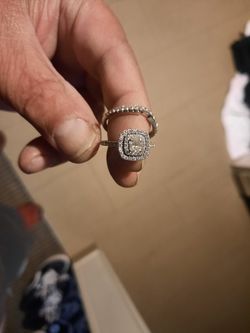 14k Wht Gold Diamond Ring Ingaugement Ring Set For Sale