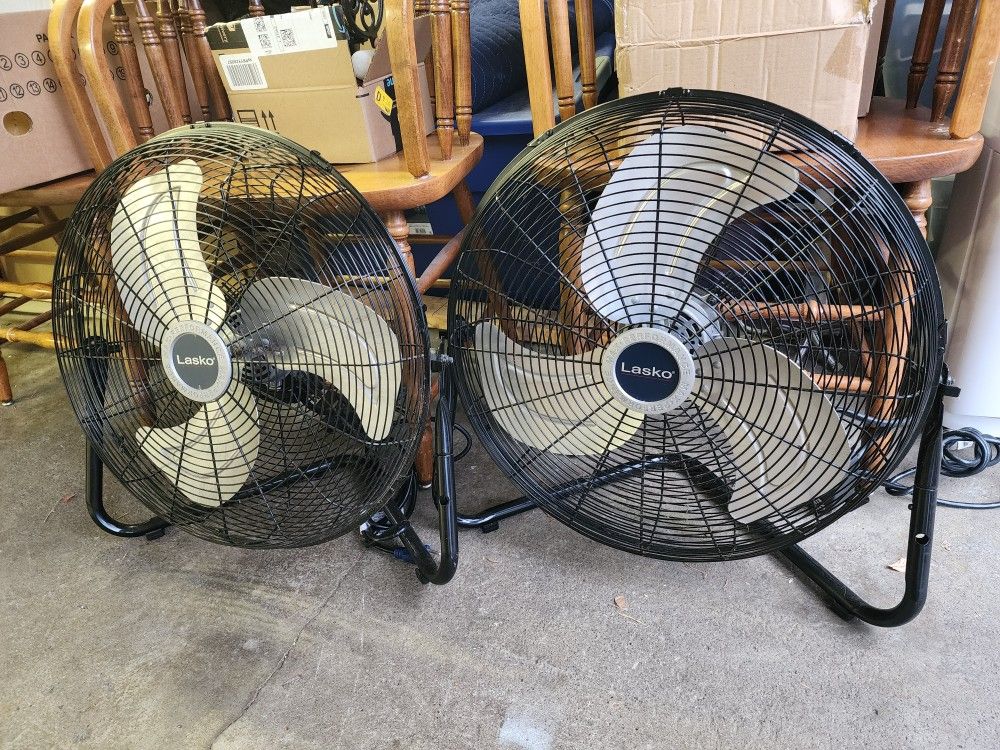 Lasko 20" 3-Speed Pivoting High Velocity Utility Floor or Wall Mount wan with Remote,$50 Ea
