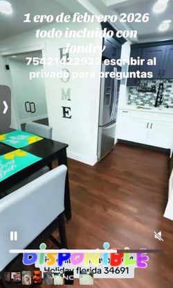 Todo incluido apartamento 1 habitación sala comedor Bańo y terraza macroway horno londry