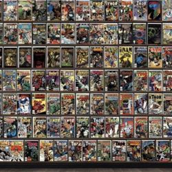 Huge Lot 100+ Comics with Thor, Silver Surfer, Power Man & More!
