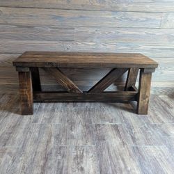 Handcrafted Wooden Bench 