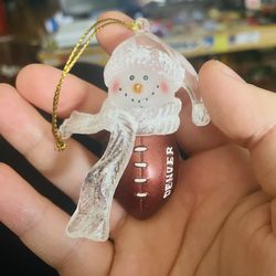 Denver Broncos Snowman Ornament 