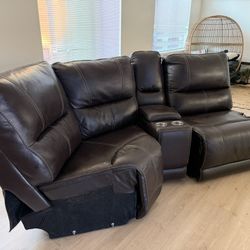 Free Electric Reclining Couch, Leather