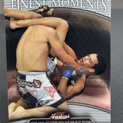 2011 Topps UFC Finest Moments CHARLES OLIVEIRA Refractor /388  41 Sec Sub Win