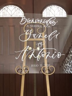 Calligraphy Wedding Sign - Bodas - Baby shower sign
