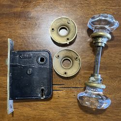 Vintage glass doorknob