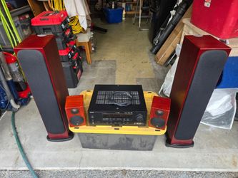Audio Monitor home theater system powered by 115 watt home theater amp