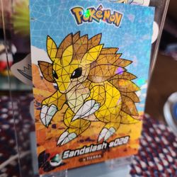 Crystal Pokemon Cards, Sandslash #028