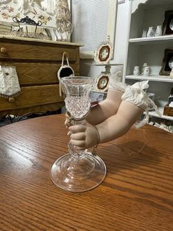 Porcelain Doll Candle Holder 