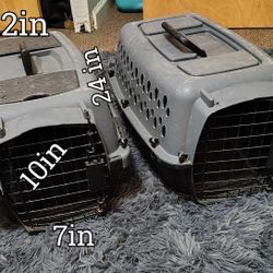 Two Small Animal Carriers