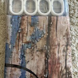 Rustic Daisy Shower Curtain Waterproof Fabric 72inch X72inch