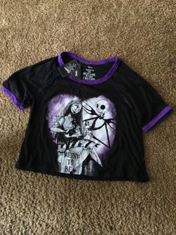 Woman’s Nightmare Before Christmas Crop Top size large
