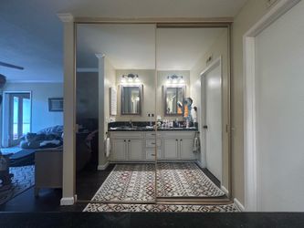 80x96 two panel  mirrored sliding closet doors