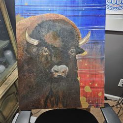 Bison Buffalo Painting