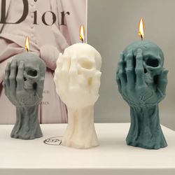 Halloween Skull Candles
