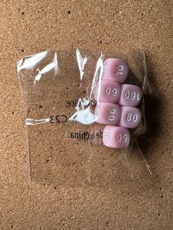 Pokémon Scarlet & Violet 151 UPC Damage - Counter Dice / Set of 6 - Pink