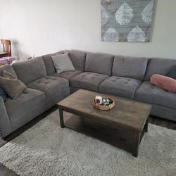 Costco Thomasville Grey Sectional Couch