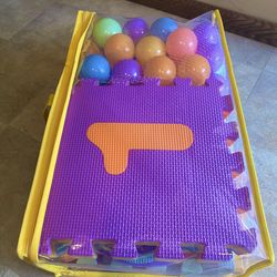 Brand new extra thick and large tiles play foam mat with borders