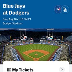 8/10 Dodgers V Blue Jays