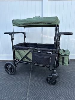 New Jeep Wrangler Deluxe Stroller Wagon with Cooler bag and storage organizer