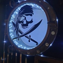 Mancave Brass Porthole And Antiques