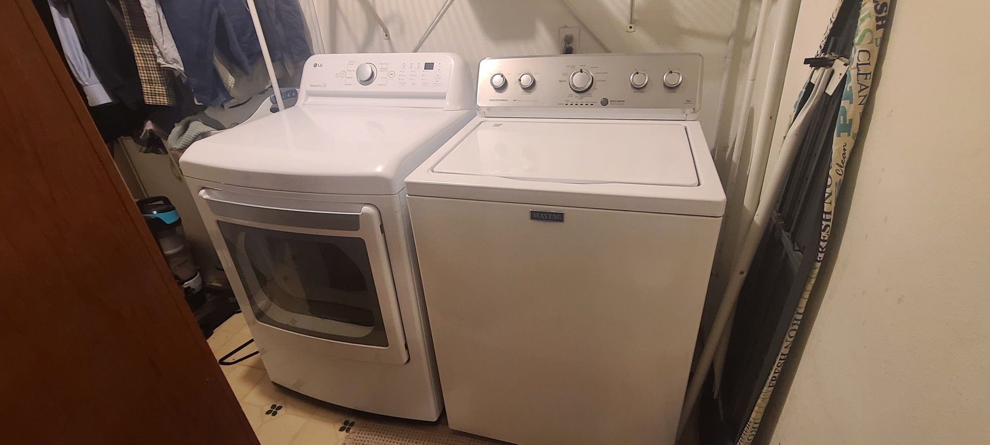 LG Gas Dryer & Maytag Washing Machine (willing to sell Separately)