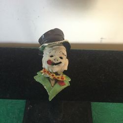 Vintage state, WC Fields clown pin, roach, 3-D white, enamel cigar, top hat
