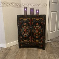 Antique, Hand Painted Chinese Cabinet