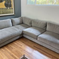 West Elm sectional Couch. Soft. Comfortable. 