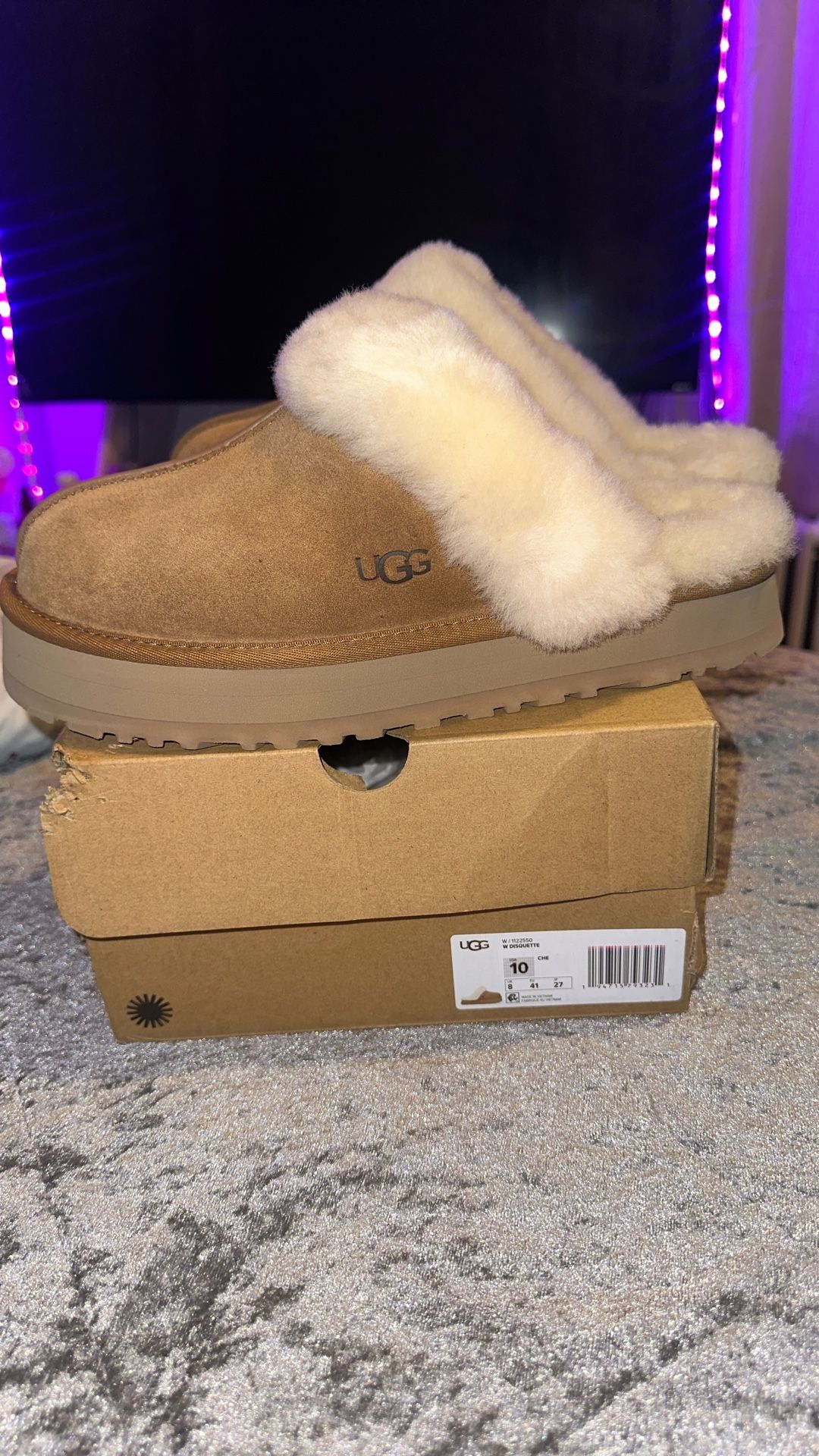 Ugg Disquette Slippers Size 10 Women’s