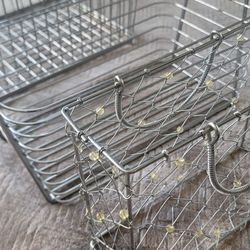 3 Metal Baskets