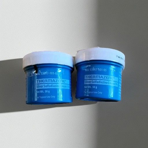 2 Jars of Thermazene Silver Sulfadiazine Cream 1% exp 5/16