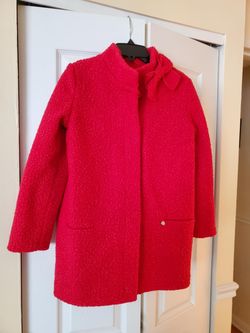 Unworn Red Coat Jacket European Size 152 / US 10 Kids Girls