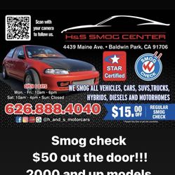 Smog Check For All 2000 And New Makes And Models 