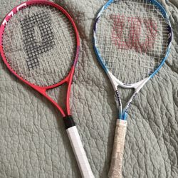 Wilson & Prince Tennis Rackets