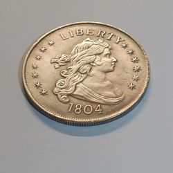 GREAT NOVELTY SUOVENIR US COIN GOLD PLATED**20.7**GR **1804**