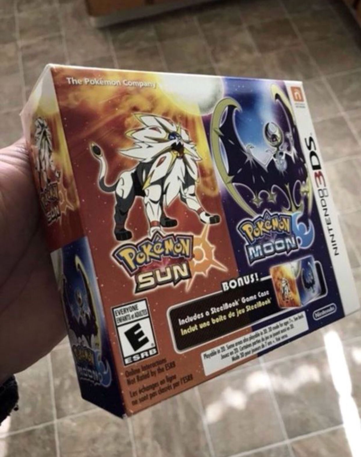 Pokemon Sun & Moon SteelBook set Nintendo 3DS