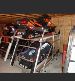 Snowmobile rack