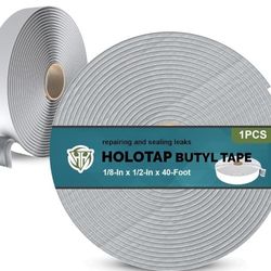 Holotap Butyl Tape 1/8-In x 1/2-In x 40-Foot, Rv Water Sealant Tape - Grey
