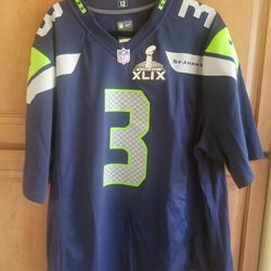 NFL Official Super bowl Seahawks Jersey