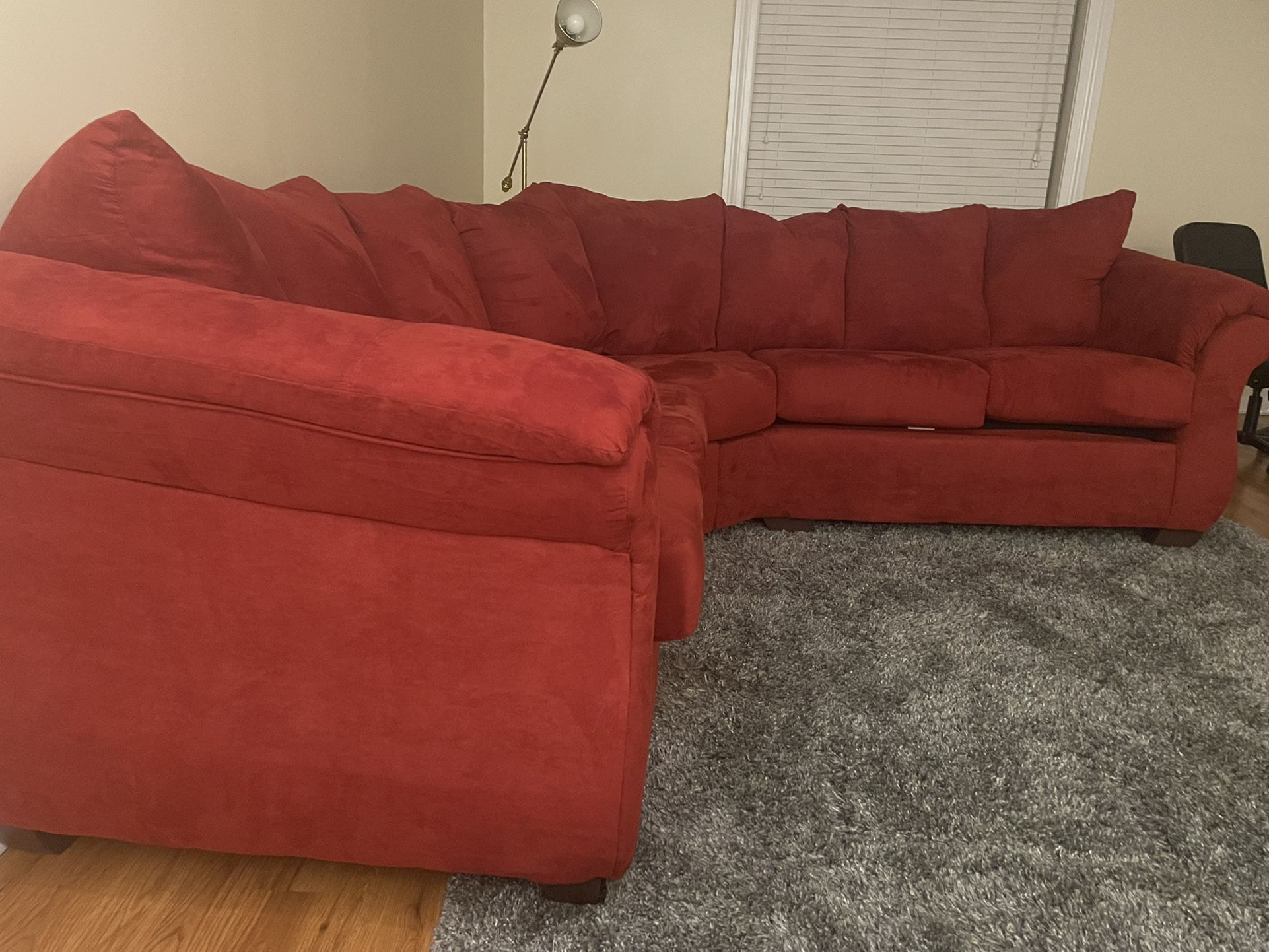 Large Red Sectional