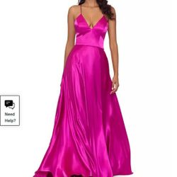 Blondie Nites Fuchsia Pink Ball Gown /prom Dress