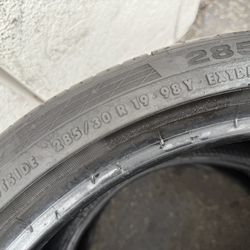 285/30/19 Continental SSR RunFlat (2 Tires) $80.00 Both 
