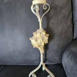 Metal Shell Candle Holder