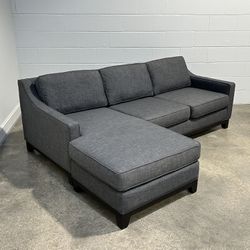 Macy’s Grey Reversible Sectional Couch 