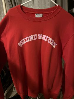 SECOND NATURE RED CREWNECK