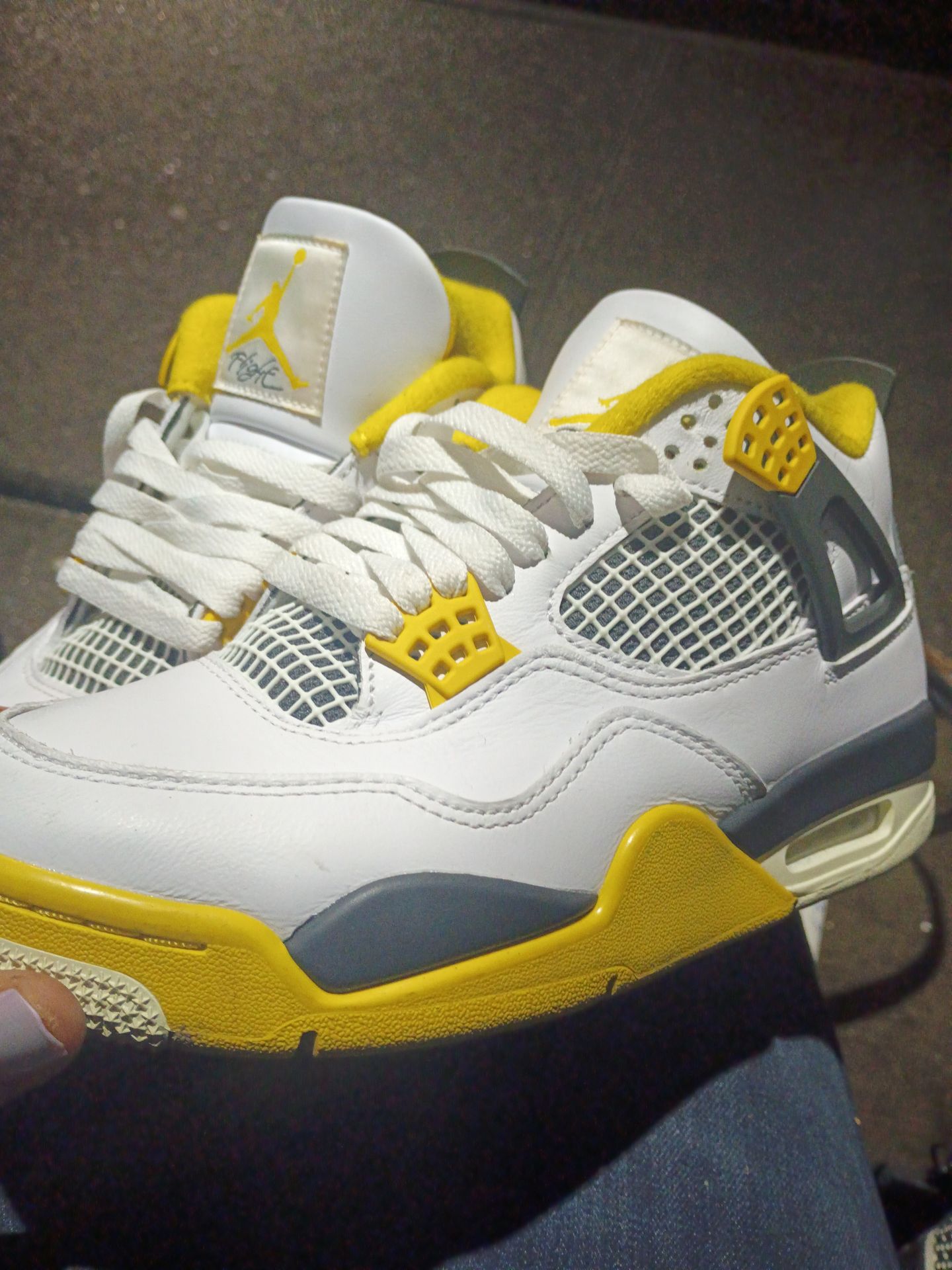 Sulfur White Jordan Retro 4s