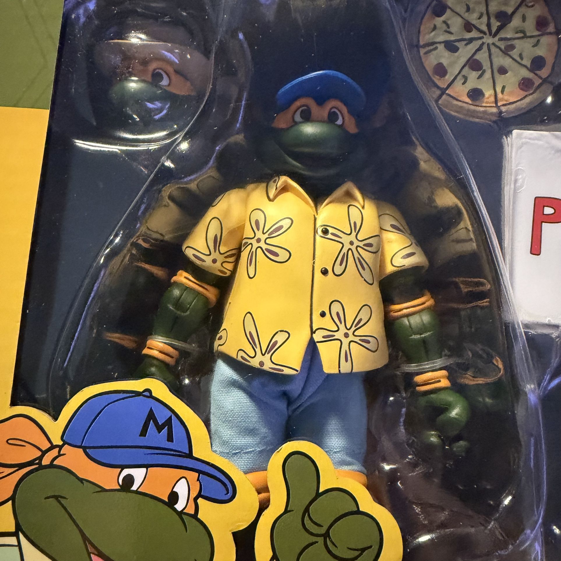NECA Vacation Michelangelo ONLY with Extra Head And Backpack
