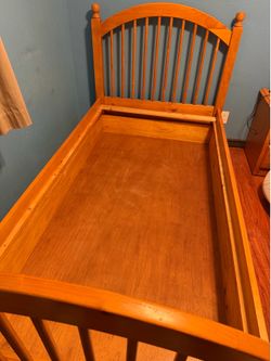 Twin Pine Bed with a Trundle