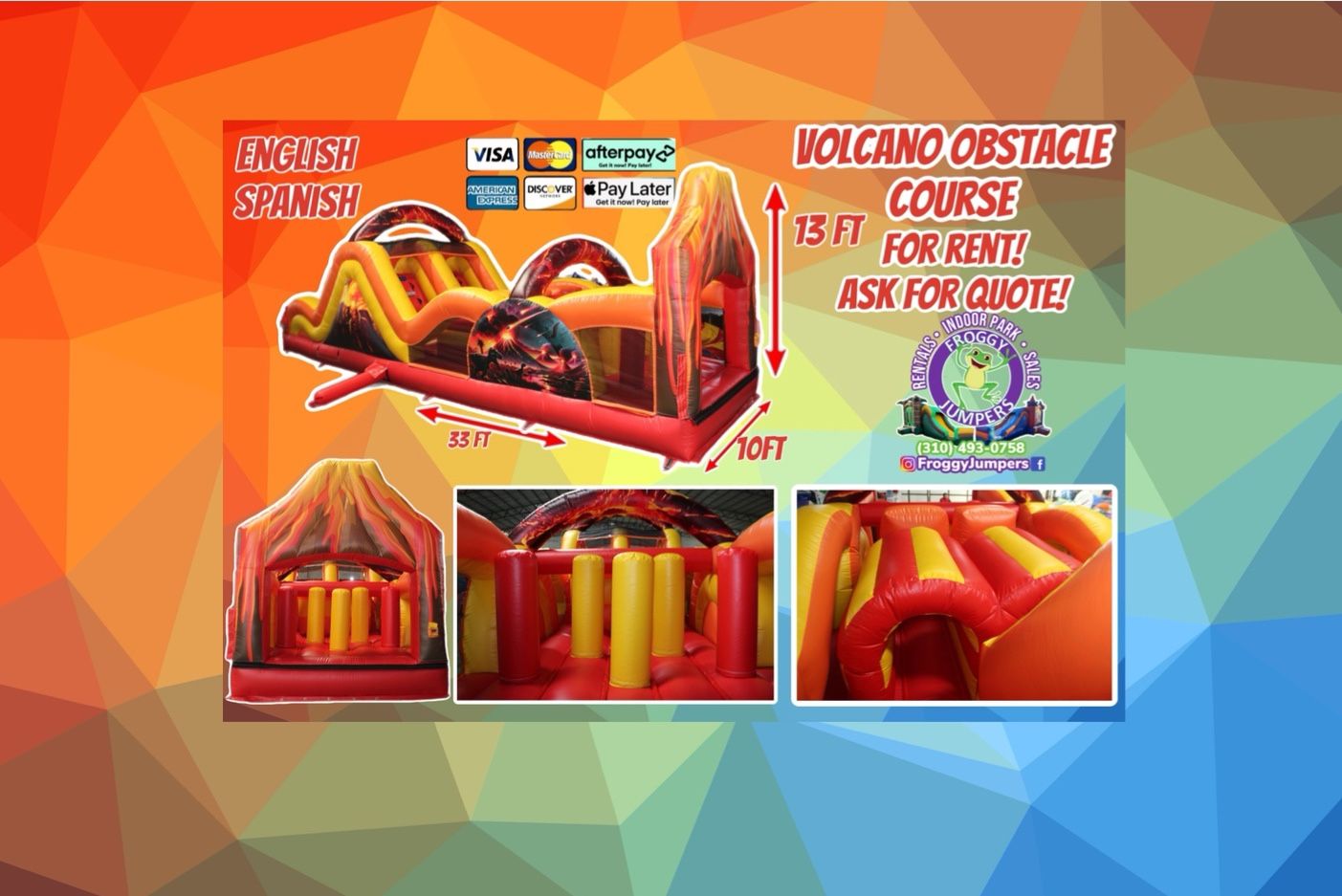 Volcano Obstacle Course